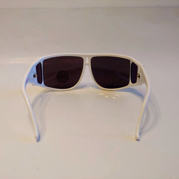 (NWT) Vintage 90's Wrap Around Sun Shield Sport Sunglasses (M.White) - Picture 3 of 4